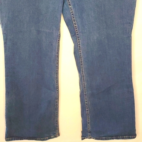 J. Jill High-rise Flare Leg Jeans Size 16 Stretch Medium Wash Denim - Picture 3 of 13